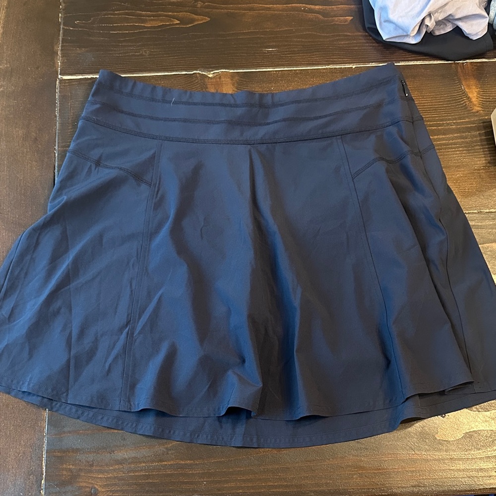 Athleta Dark Blue A-Line Skirt